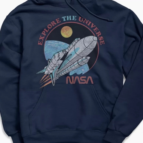 Hot Topic Other - NWOT uo Nasa explore the universe black hoodie